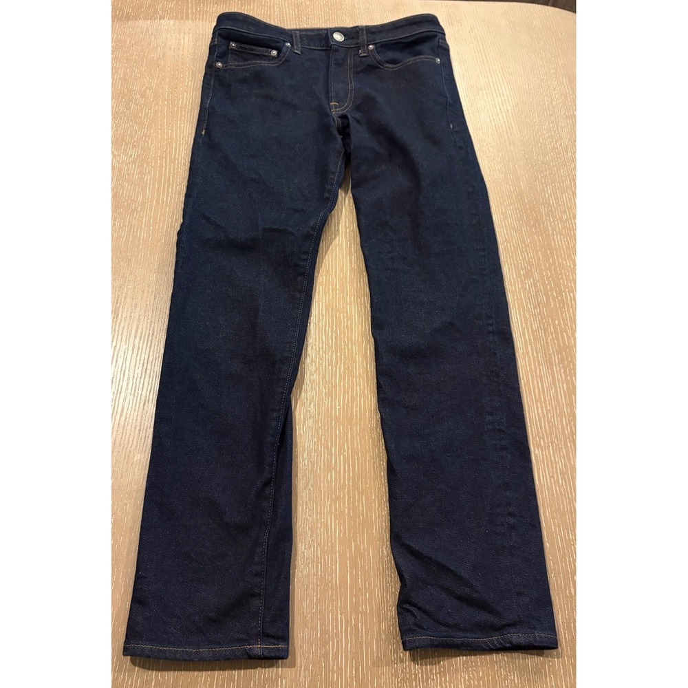 Express Slim Straight‎ Jeans Mens 30x32 Dark Wash Stretch Denim 5 Pocket EUC